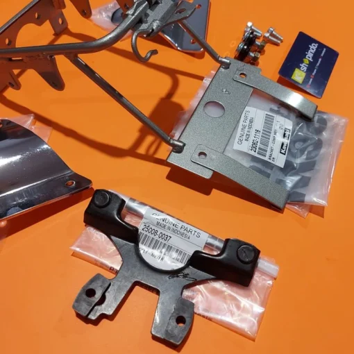 Bracket lampu depan bulat bulet Ninja SS plus kupingan set dan bracket speedometer - Image 3