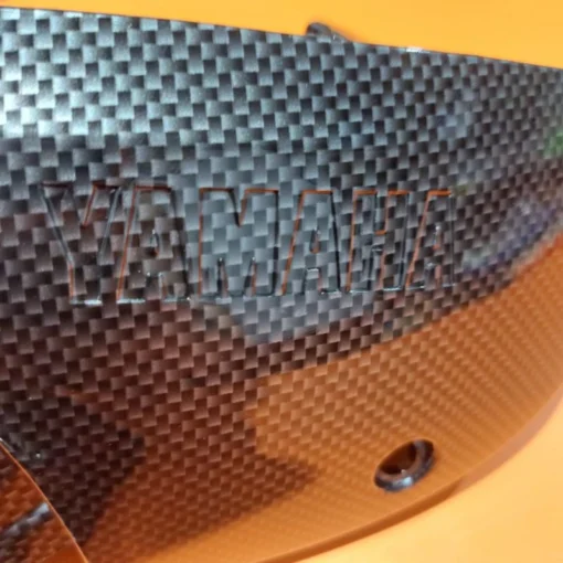 Cover CVT Mio Smile Sporty Cover Kipas Knalpot Carbon Hitam Karbon - Image 7
