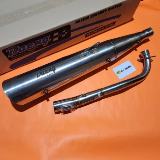Knalpot Tsukigi Wave 125 Kharisma Supra 100 Wave 100 Supra Fit New Daeng Full Stainless - Image 2