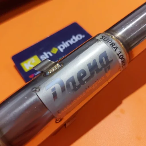 Knalpot Tsukigi Wave 100 Supra 100 Fit old Fit 110 Daeng Selencer Hitam leher stainless - Image 3