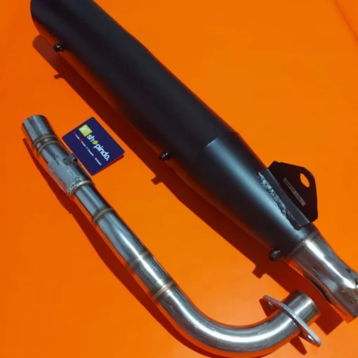 Knalpot Tsukigi Wave 100 Supra 100 Fit old Fit 110 Daeng Selencer Hitam leher stainless