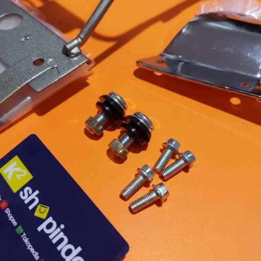 Bracket lampu depan bulat bulet Ninja SS plus kupingan set dan bracket speedometer - Image 2