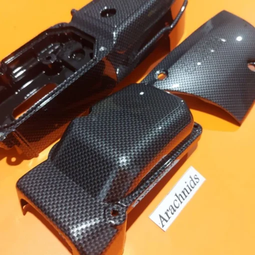 Cover CVT Mio Smile Sporty Cover Kipas Knalpot Carbon Hitam Karbon - Image 3