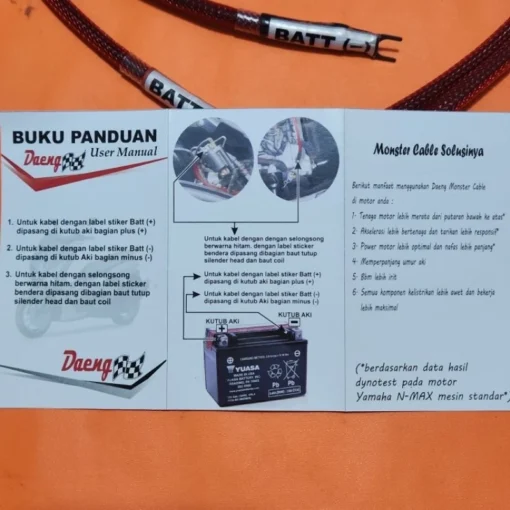 Monster Cable Daeng Nmax Aerox Pcx Adv Vario 125 150 160 Kabel Monster Daeng - Image 3