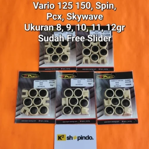 Roller Loller Slider Piece Bpro Vario 125 150 Fi Injeksi / Pcx / ADV / Spin / Skywave / Beat Fi / Vario 110 Karbu Fi / Scoopy Fi / Mio / Nmax / Aerox / Xeon / Mio M3 / Soul GT 125 BPro B Pro Racing - Image 7