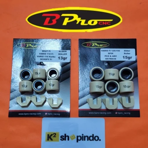 Roller Loller Slider Piece Bpro Vario 125 150 Fi Injeksi / Pcx / ADV / Spin / Skywave / Beat Fi / Vario 110 Karbu Fi / Scoopy Fi / Mio / Nmax / Aerox / Xeon / Mio M3 / Soul GT 125 BPro B Pro Racing - Image 3