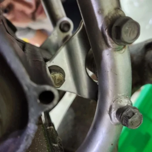 Bracket Mesin Bawah WE3 Racing Ninja R SS 150 Full CNC Breket Engine Mouting Bawah WE3 X BPro - Image 6