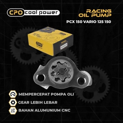 Pompa Oli CPO Vario 125 150 ADV 150 PCX 150 Oil Pump Racing Gigi Pompa Oli Original CPO Cool Power - Image 2