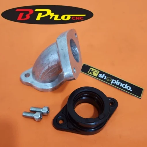 Intake Intek Manifold Pendek Miring BPro Bebek Sleep Engine Jupiter Supra Kharisma Shogun Vega Smash Original B Pro
