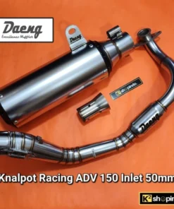 Knalpot Racing Daeng ADV 150 Inlet 50mm Full Stainless Sand Blasting