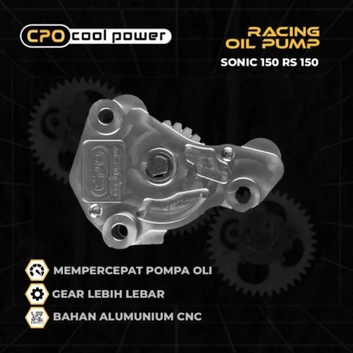 Pompa Oli CPO Sonic 150 Supra GTR New CB CBR LED Oil Pump Racing Gigi Pompa Oli Original CPO Cool Power - Image 2