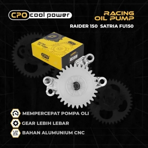Pompa Oli CPO Satria Fu FI 150 GSX 150 Oil Pump Racing Gigi Pompa Oli Original CPO Cool Power - Image 2