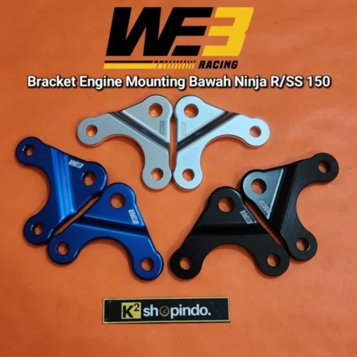 Bracket Mesin Bawah WE3 Racing Ninja R SS 150 Full CNC Breket Engine Mouting Bawah WE3 X BPro