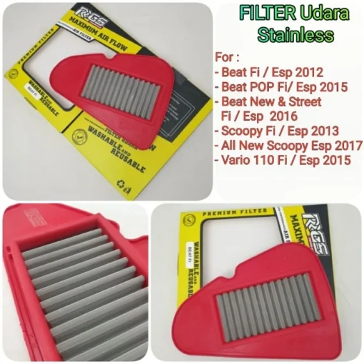 Air Filter Udara RGS Beat Scoopy Fi Esp Vario 110 FI Esp Saringan Udara RGS RRGS - Image 2