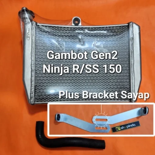 Radiator Bpro Gambot Ninja R SS RR ZX 150 Original B Pro Type Gambot Gen2 Big Volume - Image 8