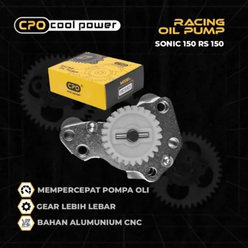 Pompa Oli CPO Sonic 150 Supra GTR New CB CBR LED Oil Pump Racing Gigi Pompa Oli Original CPO Cool Power - Image 3