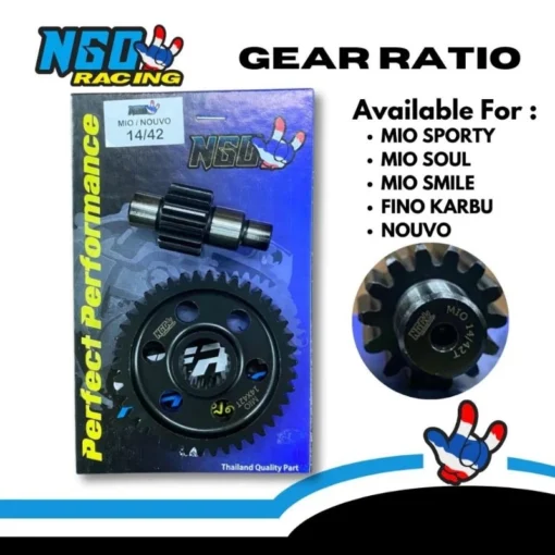 Gear Ratio Gigi Rasio Mio Sporty Smile Fino Karbu Nouvo Mio Soul NGO Racing - Image 5