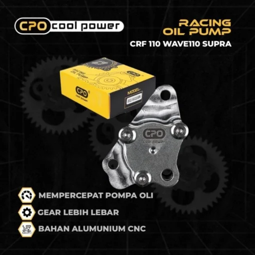 Pompa Oli CPO Supra Grand Legenda Astrea Supra Fit Revo old Wave CRF 110 Oil Pump Racing Gigi Pompa Oli Original CPO Cool Power - Image 2