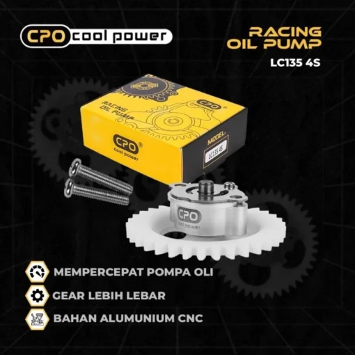 Pompa Oli CPO Jupiter Mx 135 4S Vixion Old Oil Pump Racing Gigi Pompa Oli Original CPO Cool Power