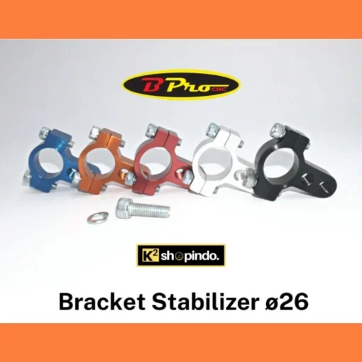 Bracket Breket Stabilizer BPro CNC 26mm dan 33mm Ninja R RR 150 R15v2 Vixion Jupiter Satria Fu Sonic Blade Original B Pro - Image 3