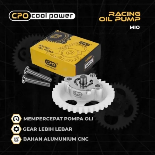 Pompa Oli CPO Mio Smile Sporty Nouvo Soul Fino Karbu Oil Pump Racing Gigi Pompa Oli Original CPO Cool Power - Image 2