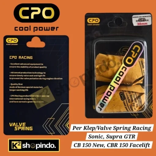 Per Klep Racing Sonic Supra GTR CB 150 New CBR 150 Facelift Valve Spring CPO Cool Power Original - Image 3
