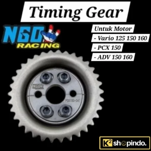 Timing Gear Gigi Sentrik Gir Sintrik Geser NGO Vario 125 150 Vario 160 PCX 150 ADV 150 160 Adjustable Original NGO Racing - Image 2