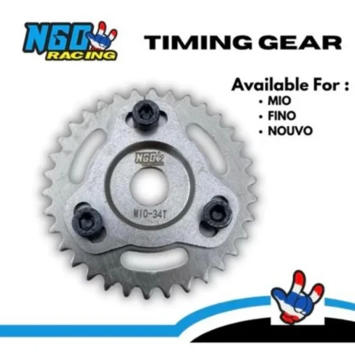 Timing Gear Gigi Sentrik Gir Sintrik Geser NGO Mio Fino Nouvo Soul Adjustable Original NGO Racing - Image 5