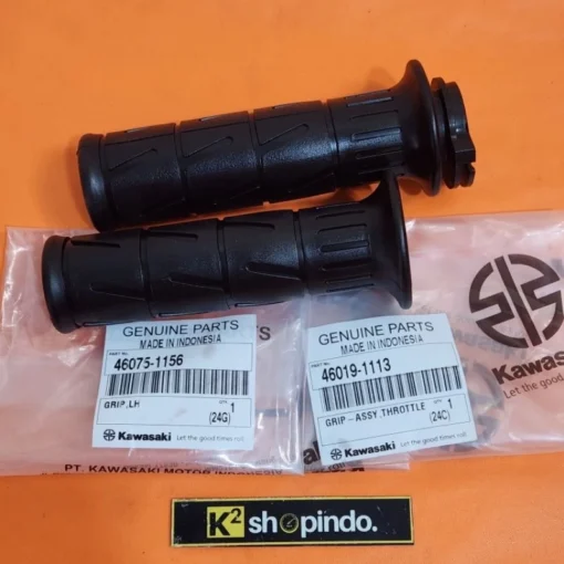 Handgrip Handspad Grip Kaze PnP Ninja R RR SS 150 Original Kawasaki Genuine Parts 46019 1113 & 46075 1156 - Image 4
