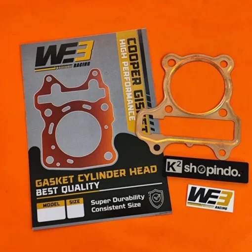 Paking Blok Paking Head Tembaga Beat Scoopy Fi Esp Vario 110 Esp Beat Street Pop K44 Packing Head Perpak Gasket WE3 Racing