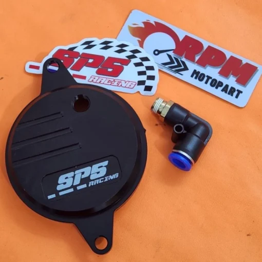 Cover Sentrik Tutup Timing Timming Mio Karbu Smile Sporty Nouvo Fino Karbu Mio Soul CNC SP5 Racing - Image 10