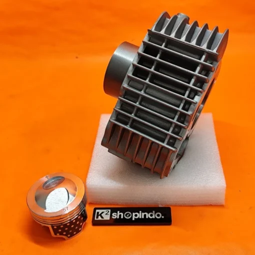 Blok Seher HM1 Boring Bore Up Supra 125 Old Kharisma Wave 125 Kirana Racing Piston Ring Cylinder Set Original HM1 - Image 5
