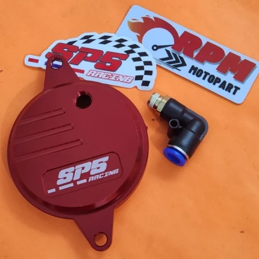 Cover Sentrik Tutup Timing Timming Mio Karbu Smile Sporty Nouvo Fino Karbu Mio Soul CNC SP5 Racing - Image 6