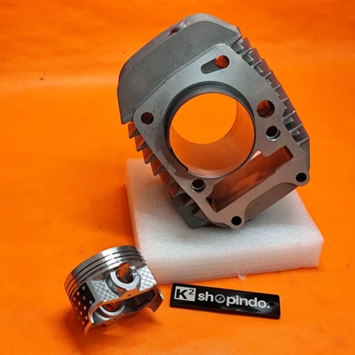Blok Seher HM1 Boring Bore Up Supra 125 Old Kharisma Wave 125 Kirana Racing Piston Ring Cylinder Set Original HM1 - Image 4