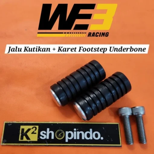Jalu Kutikan Operan Gigi Tuas Rem Footstep Underbone Karet Kutikan WE3 Racing Original