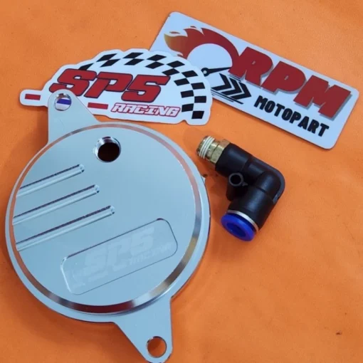 Cover Sentrik Tutup Timing Timming Mio Karbu Smile Sporty Nouvo Fino Karbu Mio Soul CNC SP5 Racing - Image 3