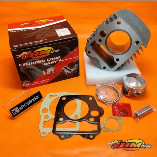 Blok Seher HM1 Boring Bore Up Supra 125 Old Kharisma Wave 125 Kirana Racing Piston Ring Cylinder Set Original HM1