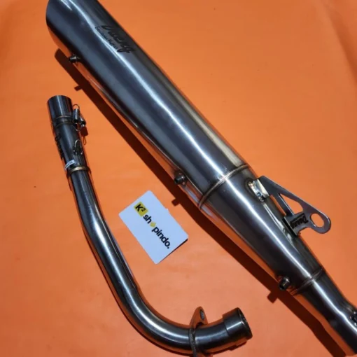 Knalpot Tsukigi Wave 125 Kharisma Supra 100 Wave 100 Supra Fit New Daeng Full Stainless - Image 4